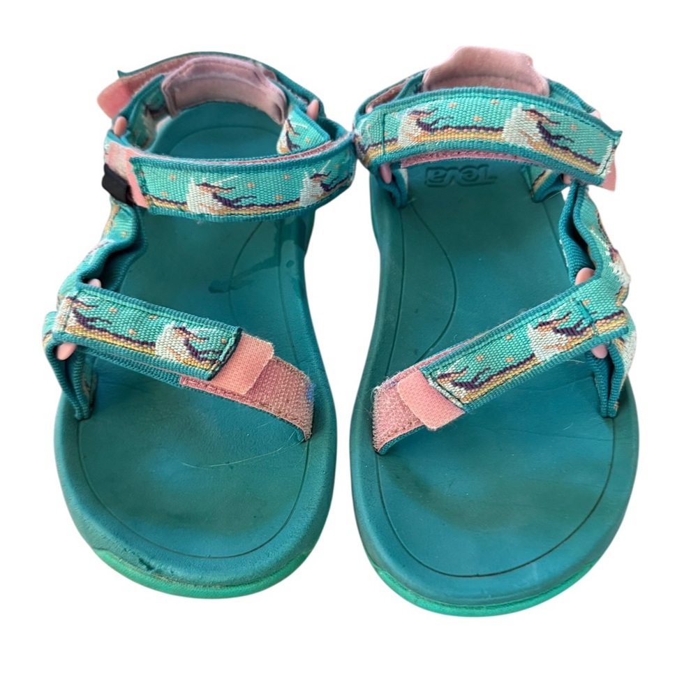 Teva Aqua and Coral Kids Sandals